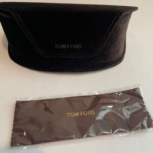 Tom Ford Brown suede Sunglasses Case